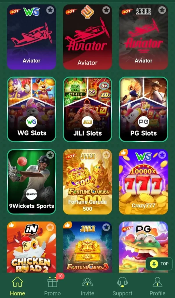 K666 game interface